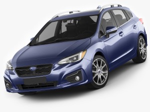 subaru impreza 5-door 2017 3D 模型