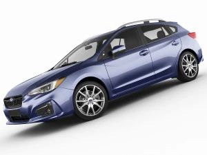 subaru impreza 5-door 2017 3D Model