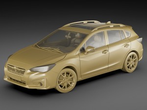 subaru impreza 5-door 2017 3D-Modell