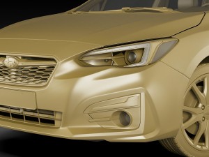 subaru impreza 5-door 2017 3D-Modell