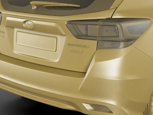 subaru impreza 5-door 2017 3D Model