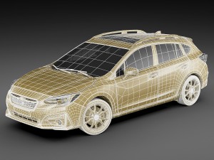 subaru impreza 5-door 2017 3D-Modell