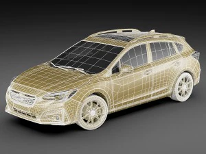 subaru impreza 5-door 2017 3D Model