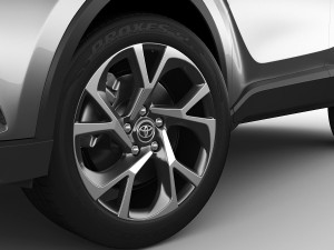 toyota c-hr 2017 3D Model