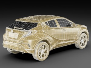toyota c-hr 2017 3D Model