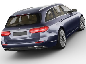 mercedes e-class t-modell exclusive 2017 3D 模型