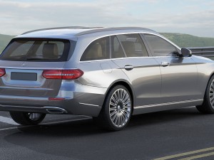 mercedes e-class t-modell exclusive 2017 3D 模型