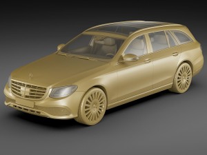 mercedes e-class t-modell exclusive 2017 3D 模型