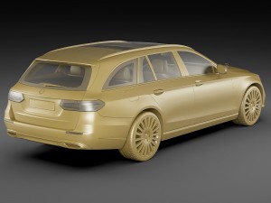 mercedes e-class t-modell exclusive 2017 3D 模型