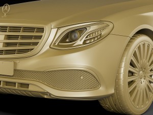 mercedes e-class t-modell exclusive 2017 3D 模型