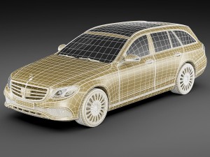 mercedes e-class t-modell exclusive 2017 3D 模型