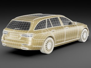 mercedes e-class t-modell exclusive 2017 3D 模型