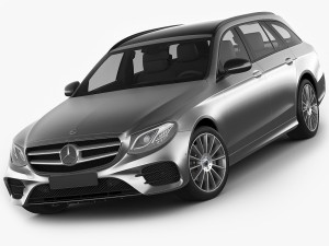 mercedes e-class t-modell amg 2017 3D Model