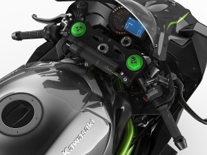 kawasaki ninja h2r 3Dモデル