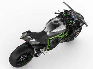 kawasaki ninja h2r 3D Model