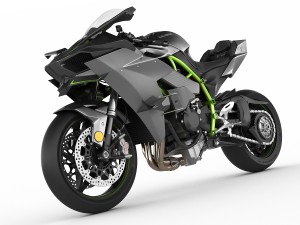 kawasaki ninja h2r 3Dモデル