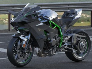kawasaki ninja h2r 3D Model