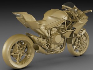 kawasaki ninja h2r 3Dモデル