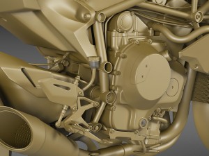 kawasaki ninja h2r 3Dモデル
