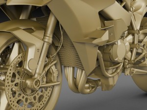 kawasaki ninja h2r 3Dモデル