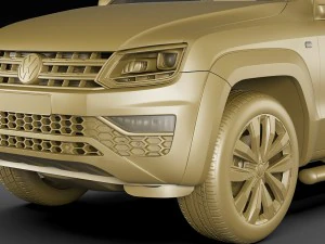 volkswagen amarok 2017 3D Model