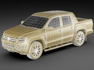 volkswagen amarok 2017 3D Model