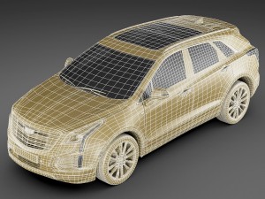 cadillac xt5 2017 3D Модель