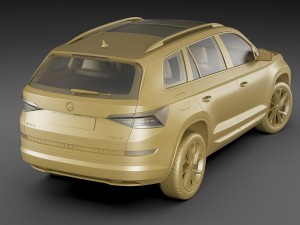 skoda kodiaq 2017 3Dモデル