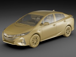 toyota prius prime 2017 3D Model