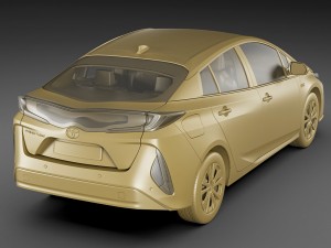 toyota prius prime 2017 3D Model