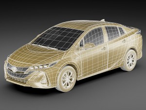 toyota prius prime 2017 3D Model
