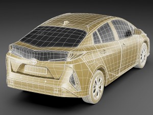 toyota prius prime 2017 3D Model