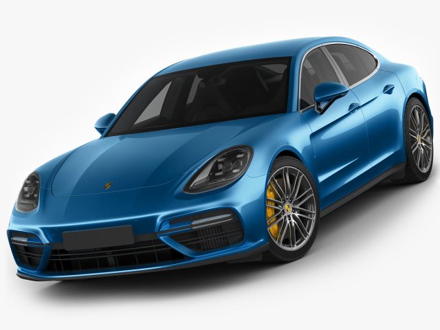 porsche panamera turbo 2017 3D 모델 .c4d .max .obj .3ds .fbx .stl .blend 