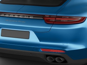porsche panamera turbo 2017 3D 모델