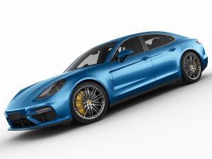 porsche panamera turbo 2017 3D 모델