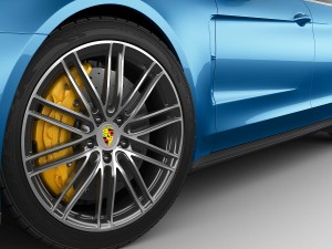 porsche panamera turbo 2017 3D 모델