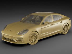 porsche panamera turbo 2017 3D 모델