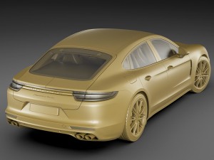 porsche panamera turbo 2017 3D 모델