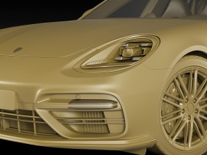 porsche panamera turbo 2017 3D 모델