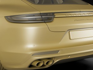 porsche panamera turbo 2017 3D 모델