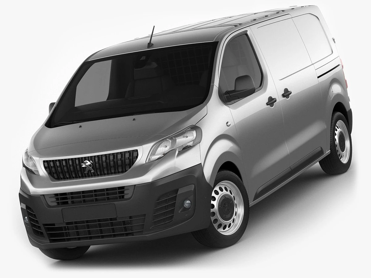 peugeot expert 2016 panel van 3D Model .c4d .max .obj .3ds .fbx .stl .blend 