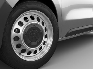 peugeot expert 2016 panel van Modelo 3D