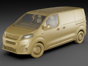peugeot expert 2016 panel van Modelo 3D