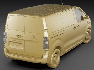 peugeot expert 2016 panel van Modelo 3D