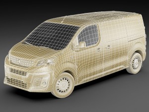 peugeot expert 2016 panel van Modelo 3D