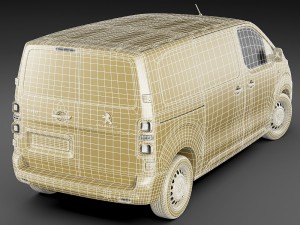 peugeot expert 2016 panel van Modelo 3D