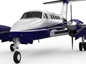 beechcraft king air 250 3D मॉडल