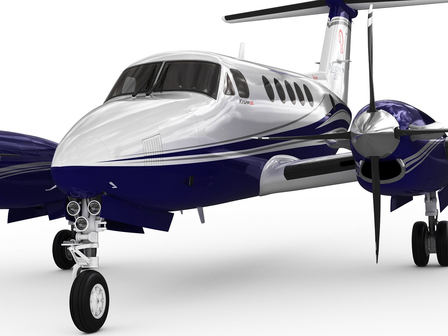 Beechcraft King Air 250 3D Model in Other 3DExport