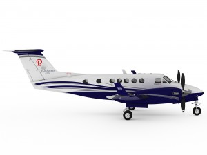 beechcraft king air 250 3D मॉडल