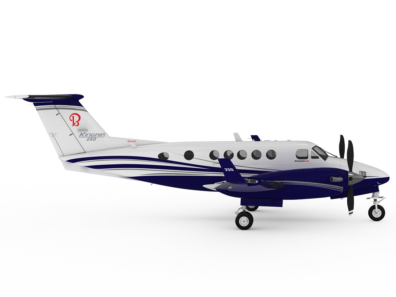 Beechcraft King Air 250 3D Model in Other 3DExport